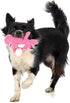 goDog Checkers Just for Me Flying Pig Squeaky Plush Dog Toy with Chew Guard Technology, Durable Fabric & Squeaker