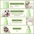 4 1 Trimmer Dog Grooming Kit with LED Light, Low Noise Rechargeable in Pet Clippers for Matted Hair, Cordless Electric