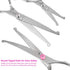 Set, 4CR 5 GEMEK Dog Grooming Scissors Stainless Steel Safety Round Tip Pet Professional Grooming Tool Pieces Kit