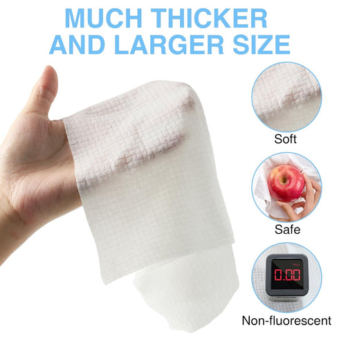OQXEJPHFN 30 Pcs Travel Disposable Compressed Towel Tablets, Portable Thicker Style Large Cotton Travel Washcloth