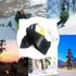 Women's & Men's 2 Pack USB Heated Gloves - Winter Mitten Heating Warmer (Black+Gray)
