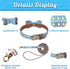 BINGPET Dog Collar and Leash Set, Cute Adjustable Plaid Bandana Collar with Bell, Fit for Small Dogs and Cats