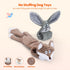 HGB Squeaky Dog Toys, No Stuffing Crinkle Toys for Large Medium Small Dogs, 2 Pack Interactive Chew Toys