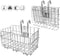 HOMEE Folding Rear Bike Basket - Wire Mesh Fold-Up Detachable Front Bag for Mountain Bike Accessories Cargo Rack