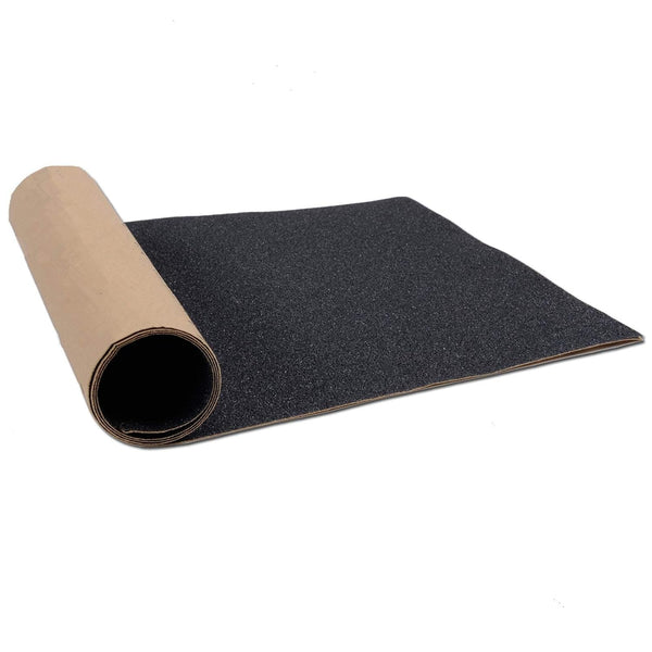 ZUEXT 11" x 44" Black Skateboard Grip Tape Sheet, Waterproof Bubble Free Black Scooter Griptape for Longboard