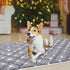 Dog Crate Mat, Ultra Soft Washable Dog Bed Mat with Anti-Slip Bottom, Cute Prints, 59" X 35"