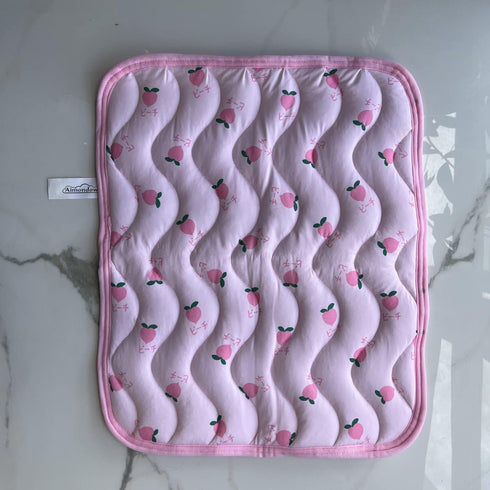 Pet Cooling Mat, Washable Ice Silk Cooling Bed for Dogs and Cats, Portable Cushion for Home Outdoor (M, Pink)