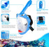 Full Face Snorkel Mask for Kids - 180 Degree Panoramic View Snorkeling Gear, Safe Anti-Leak Anti-Fog
