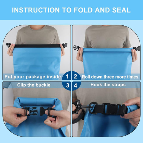 XUKER Waterproof Dry Bag - Floating Dry Sack 10L/20L Storage Bag for Travel, Swimming, Boating, Kayaking, Sailing,
