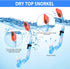Kids Snorkel Set, Dry Top Snorkeling Gear for Youth Boys Girls Age 5-15, Tempered Glass Mask and Snorkel