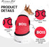 Parisian Pet Dog T-Shirt - Lightweight Sleeveless Outfit with Embroidered 'The Boss' for Large Dogs - 3XL