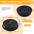 4 Pack 8 3.15in Replacement Solar Light Parts, Solar Lights Replacement Top, lumens, Waterproof Battery Box Top DIY