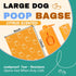 Pet Rhythm 360 counts 13x9 Inch Citrus Scented Dog Poop Bags - Orange Pet Waste Bags with Dispensers, Extra Large