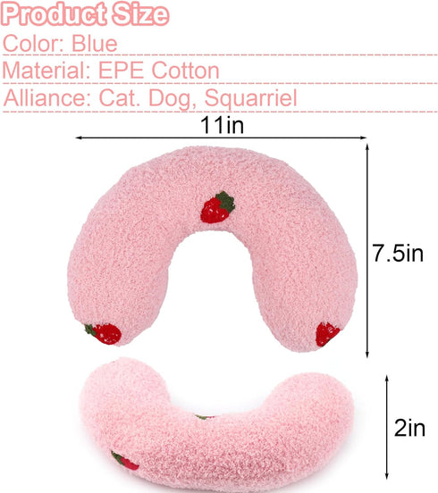 Mity rain Dog Pillow, Ultra Soft Anxiety Relief Pillow for Dogs, High Density Calming Pillow for Joint Relief, Pink