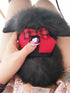 Hypeety Bunny Kitten Harness No Pull Cat Leash Adjustable Soft Vest for Small Animal (RED, S)