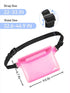 HEETA 2 Pack Waterproof Pouch, Screen Touch Sensitive Waterproof Dry Bag with Adjustable Waist Strap