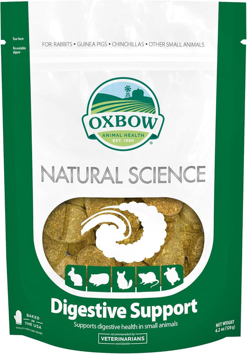 Oxbow Natural Science Digestive Support, High Fiber Supplement for Rabbit & Guinea