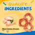 gazeupon Dog Treats Chicken Jerky Rings, Natural Chicken Breast, Healthy Training Rewards for Dogs w/Glucosamine