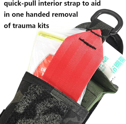 SABADO Tactical Blow Out Medical Pouch - Bleeder Emergency First Aid Kit MOLLE Clip Trauma Shears Holder
