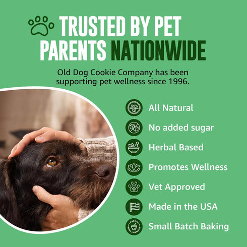 Old Dog Cookie Company Tiny Diabetic Dog Treats, All Natural, 2 Calorie, Vet Approved