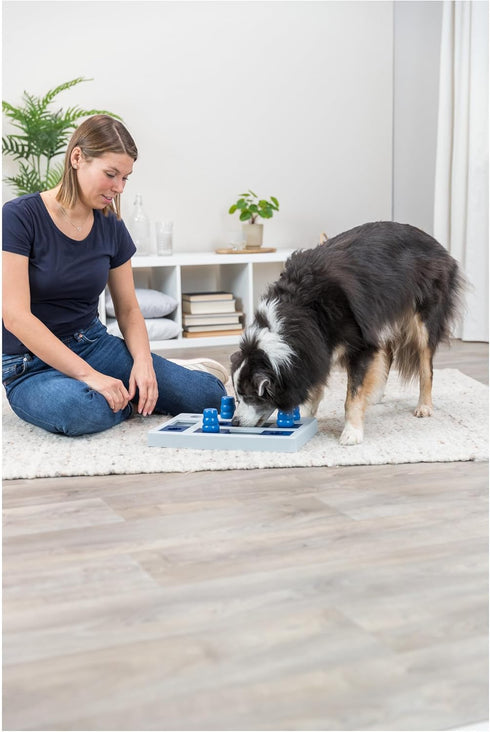 TRIXIE Chess Strategy Game, Advanced Dog Puzzle Toy, Level 3 Activity, Treat Puzzle, Interactive Play, Enrichment