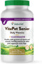 NaturVet VitaPet Senior Daily Vitamins for Senior Dogs, Plus Glucosamine, 60 Time Release Tablets