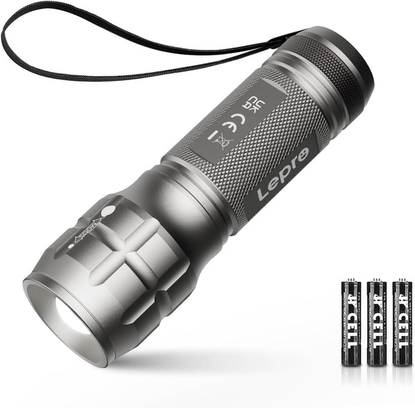 Lighting EVER LED Flashlights High Lumens, Small Flashlight, Waterproof, Adjustable Focus Flash