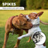 Spiked Dog Cat Collar, Male Black Soft Leather Spike Puppy Collars Adjustable for Small Medium Large Dogs Chihuahua