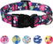 Maca Bates Designer Flower Dog Collar, Cute Spring Collars for Small Medium Large Puppies, Birthday Gift