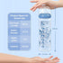 LittleForBig Adult Glass Feeding Bottle Ultra Printed Specialty Oversized Little Blue Pattern