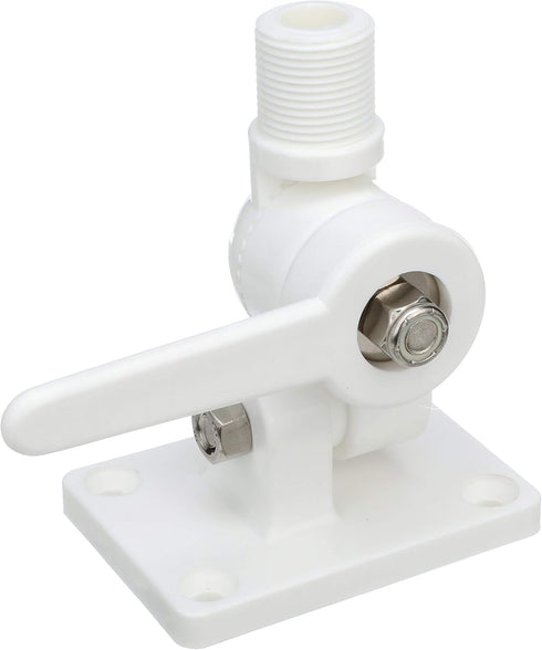 Seachoice 4-Way Nylon Antenna Ratchet Mounting Kit, White Finish