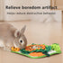 Fanlahmtasy 11.8"x11.8" Rabbit Foraging Mat Snuffle Mat for Rabbits, Bunny Snuffle Mat, Ideal for Guinea Pigs