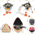 WADEO 7200W Windproof Camping Stove: Portable Gas Stove with Piezo Ignition, Carry Case for Outdoor Hiking