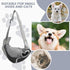 Small Dog Sling Carrier, Breathable Mesh Adjustable Pet Sling with Zipper Pocket for Small Medium Dogs Cats (up to 5
