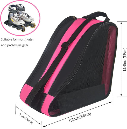Gooyule Ice Skate Bag, Large Capacity Roller Skate Bag for Quad Skates, Inline Skate and Accessories