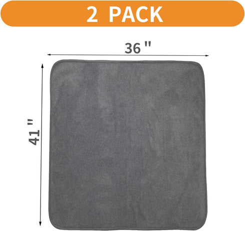 LOOBANI Washable Pee Pad for Dogs, 2 Packs - Non-Slip Fast Absorbent Puppy Training Pads, 36x41in, Gray