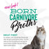 Tiki Cat Born Carnivore Broths, Tuna Recipe Hydration and Flavor Supplement Cat Food Topper, 1.3 oz. Pouch