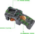 MinrzPet 3-in-1 Hermit Crab Accessories, Resin Climbing Platform with Food Dish and Hideout, Hermit Crab Climbing Toys