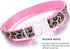 Mile High Life Leopard Dog Harness Collar Leash Set - Adjustable No Pull Halter for Small Breed Dogs (Pink, S)