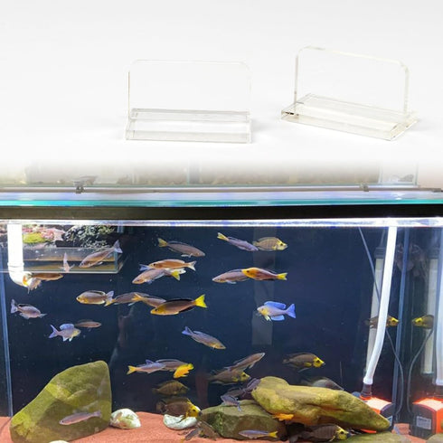 6Pcs Clear Acrylic Aquarium Lid Handles, Transparent Pulls for Fish Tank Cover, Rectangle Replacement Handle