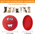 Squeaky Dog Toys Chewing Durable Teething Latex Rubber Balls with Funny Smile Face for Small Medium Dogs (6PCS)