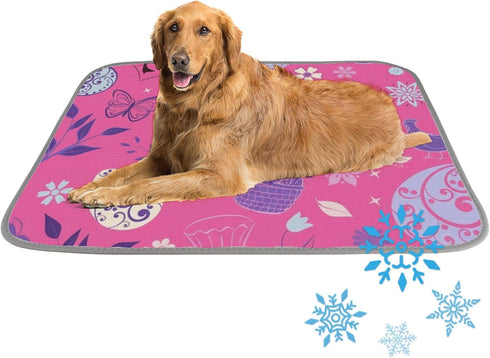 imiBBWQu Cooling Pad Easter Eggs Water Cooler Mat Washable Forever Cool Pad Cooling