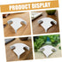 BESPORTBLE Aquarium Corner Hideout Cave with Two Holes Fish and Shrimp Shelter Small White Fish Tank Shelter