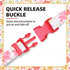 PUPTECK Cute Adjustable Dog Collar, Red Floral Pattern Design for Small Medium Large Dogs, Gift for Male Female Dogs