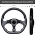 MOSNAI Golf Cart Steering Wheel or Adapter - Fits Club Car EZGO Yamaha, Universal D Shape Design