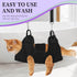Cat Grooming Hammock, Nail Clipper Hammock for Trimming, Dog Sling for Nail Clipping, Hanging Harness (Black XS)