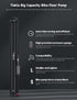Tiakia Bike Floor Pump with Gauge - 260psi High Pressure Bicycle Pump, Portable Hand Air Pump for Presta, Schrader
