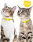 Taglory Reflective Cat Collar Breakaway with Bells, 2 Pack, Adjustable 7.5-12.5 Inch, Yellow