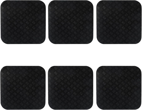 verkelly 6 Pcs Non-Slip Treadmill Mat Pads - 3.93" x 3.93" x 0.19"
