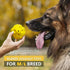 Squeaky Dog Toys for Aggressive Chewers: Rubber Puppy Chew Ball with Squeaker, almost Indestructible and Durable Pet Toy for Medium and Large Breed